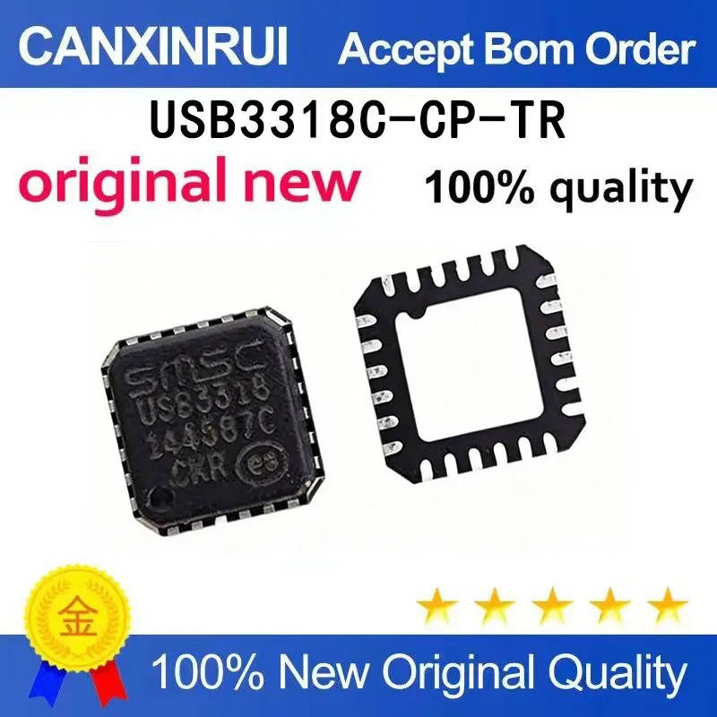 

（5-100 pieces）Brand new USB3318C-CP-TR USB3318-CP-TR QFN24 spot chip IC