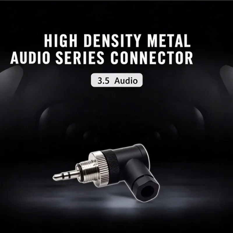 M12 Plug to 3.5mm Mini Jack Audio Connector, Signal Transfer Adapter for Audio Equipment Connection
