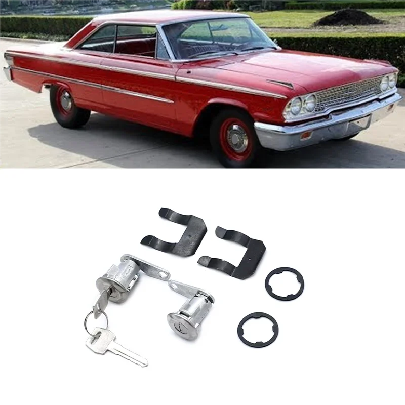 

A13Z_DL1550 Цилиндр дверного замка с ключами для Ford Mercury LTD Mustang