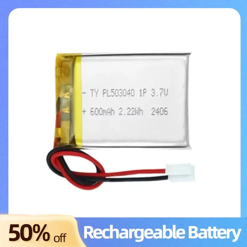 503040 Polymer Lithium Battery 600mAh for Learning Machine Makeup Mirror Smart Bracelet Sprayer Rechargeable Soft Pack