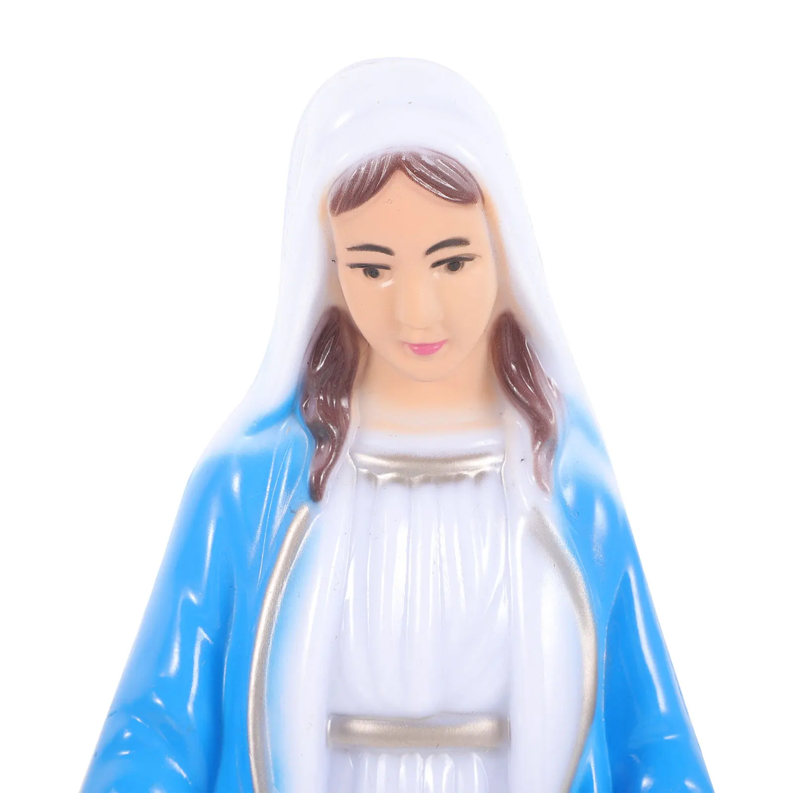 

Gifts Virgin Plastic Figurine Virgin Statue Church Mini Plastic Craft Figurine Statue Decor