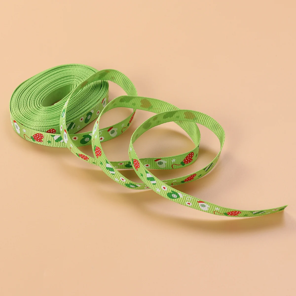 

6PCS Gift Decoration Ribbon Unique Tape for Kids Hair Dog Rope Home Festive Christmas Pattern Thread Belt