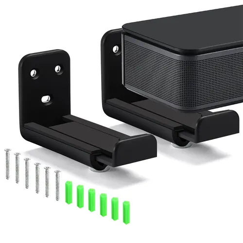 Soporte de montaje en pared para barra de sonido, barra de sonido anticaída, soporte de pared para altavoz, barra de sonido para paneles de yeso, soporte de pared para Samsung Vizio LG para Bose