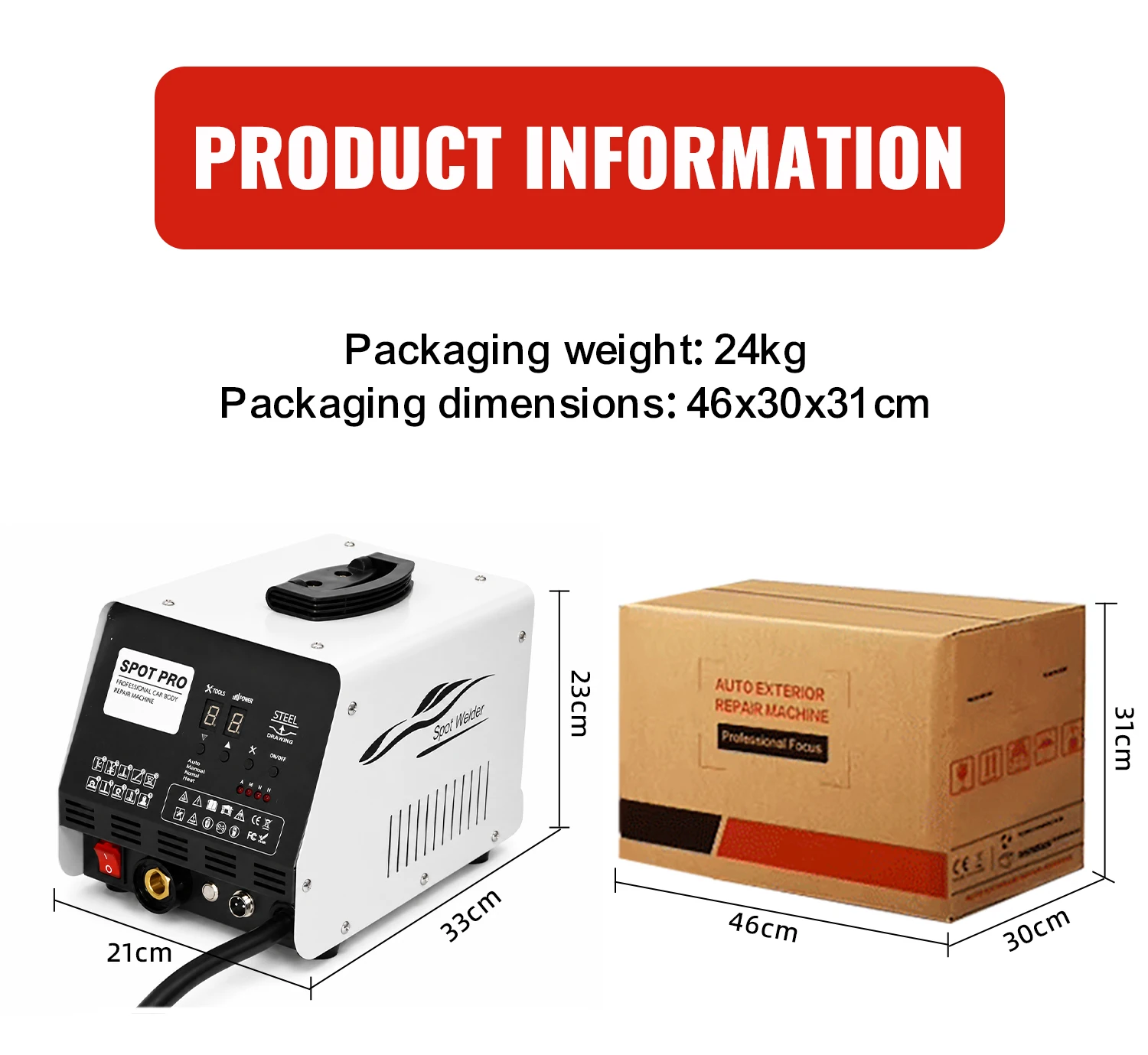 F95M Steel Dent Puller Spot Welder Machine Auto Body Sheet Metal Repair Equipment