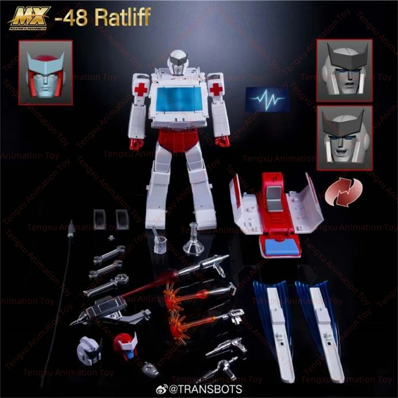 Original Transformation Toy X-Transbot MX-48 MX48 Ratchet Ratliff Metallic G1 Action Figure Robot Toy