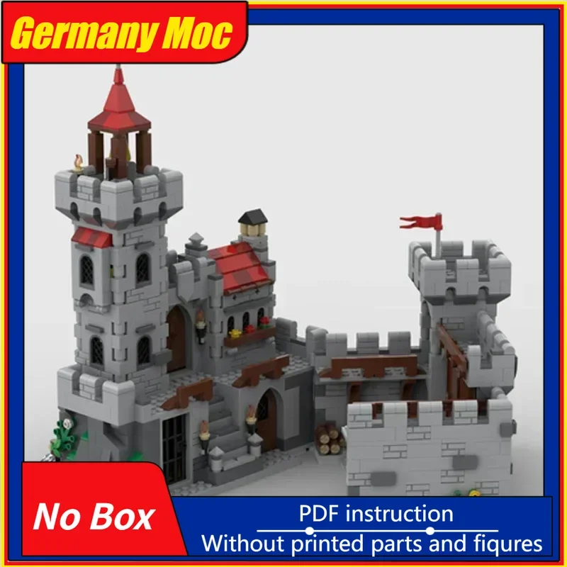 Briques de construction Moc, modèle de forteresse du Lion, château du Lochside, blocs modulaires, cadeaux, jouets pour enfants, ensembles de bricolage, assemblage