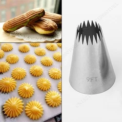 Stainless Steel Extra Large Icing Piping Nozzle Tips 9FT Cookie Cake Cream Fondant Nozzle Tubes Cake Decorating Tools