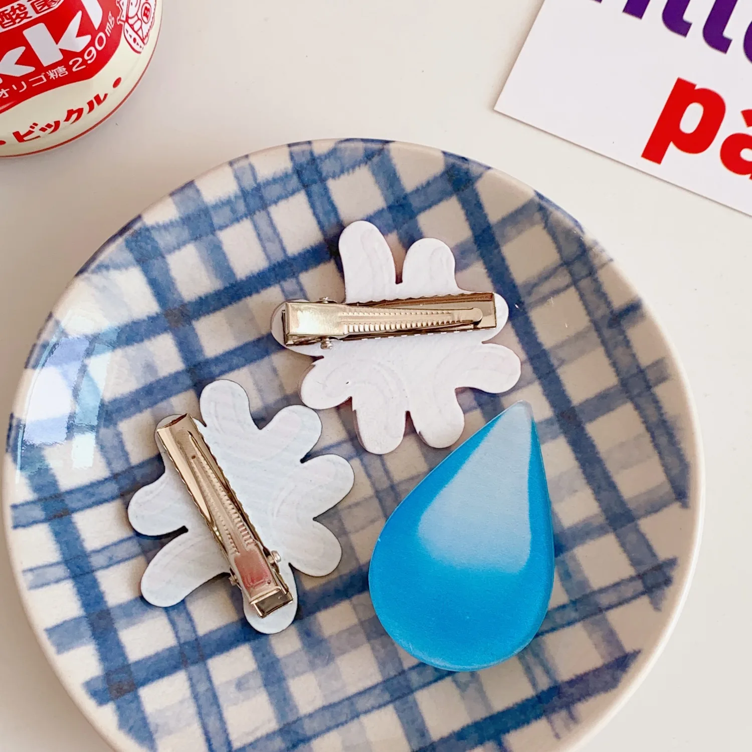 Niedliche Parodie sprachlos schwitzen Haarnadel Wasser tropfen Haar zubehör Pony Clip Kopfschmuck Styling-Tool Kinder Haarnadel