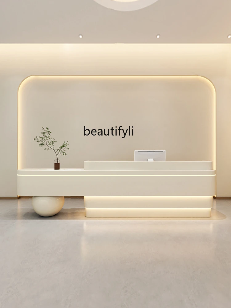 Beauty Salon Cashier Clothing Store Yoga Studio Bar Dance Training Class Medical Beauty Clinic Front Desk Company Reception Desk