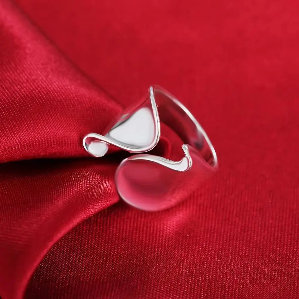 

925 Sterling Silver Rings For Women adjustable elegant lady Fashion Wedding Engagement Party fine Jewelry Christmas Gifts