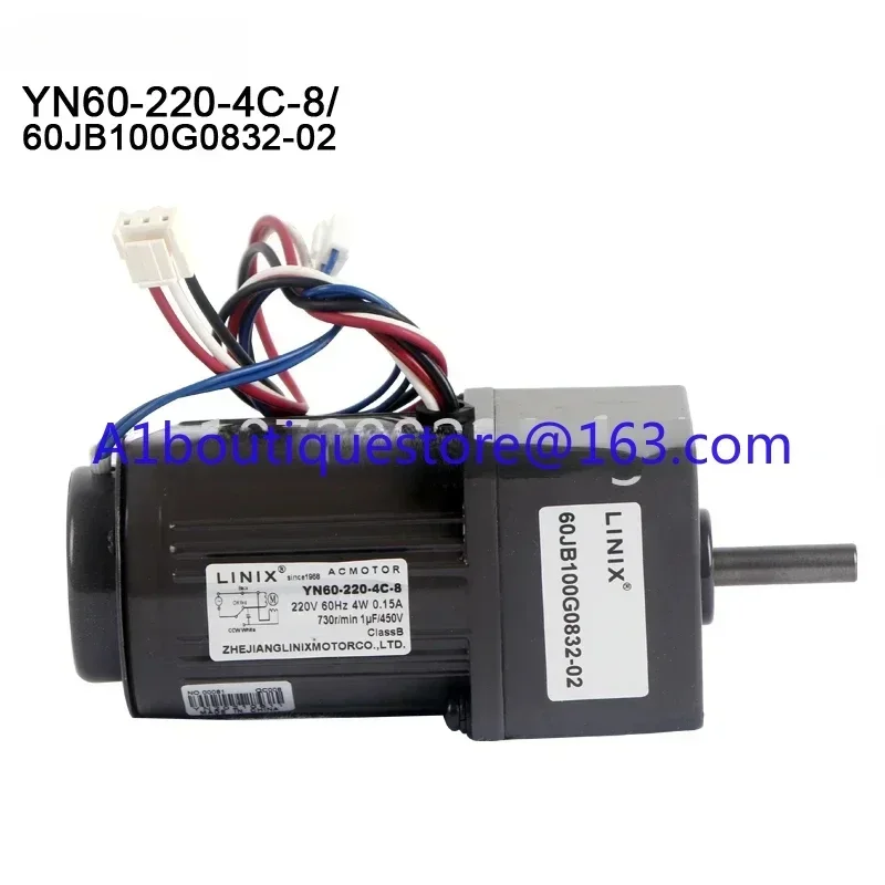 AC Gear Motor 4W 60mm Motor YN60-220-4C-8/single-phase Capacitor Operated Reversible Kitchen Wet Waste Degradation Motor