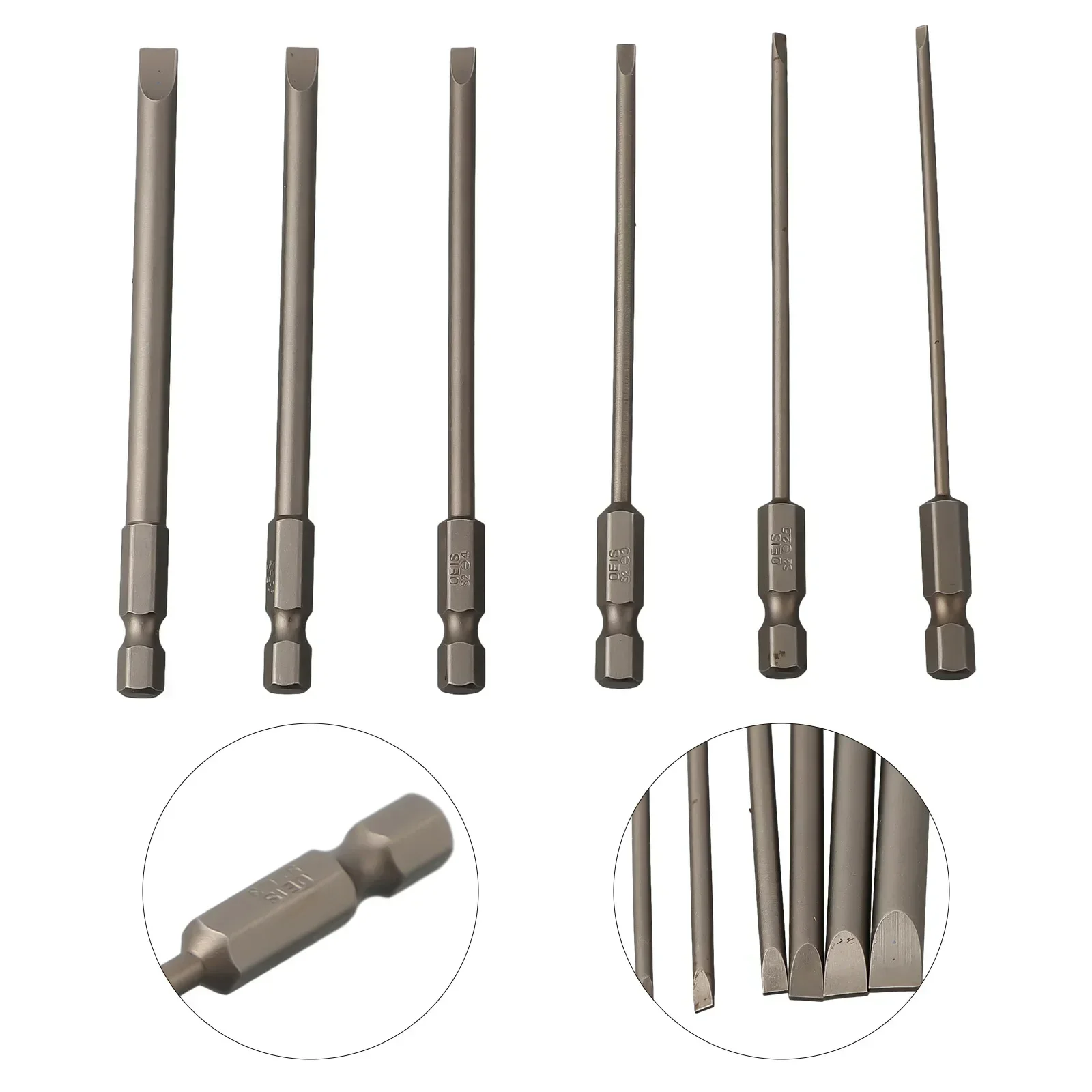 Magnetic Slotted Screwdriver Bits Hinge Installation Alloy Steel Bits Hand Drill Mm SL SL Screwdriver Bits Set