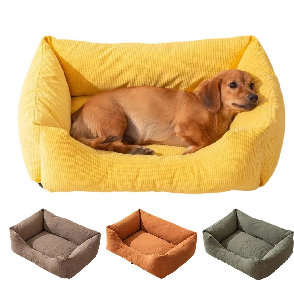 

Warm Pet Nest Winter Cat Nest Bed Pet Mattress Detachable Washable Corduroy Puppy Sleeping Cushion for Puppy Kitten Cuccia Gatti