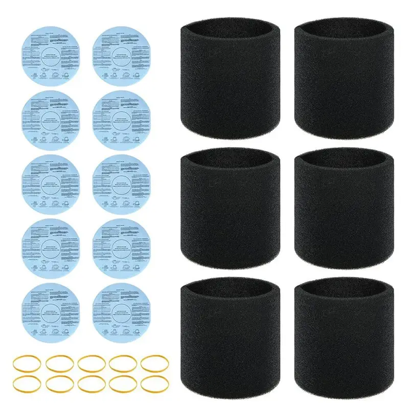 

ABIY 10Pack 90107/90137 Wet Dry Vac Filter And 6Pcs 90585 Foam Sleeve Filtter Kit For 5 Gallon And Above Shop Ands Kits For Shop