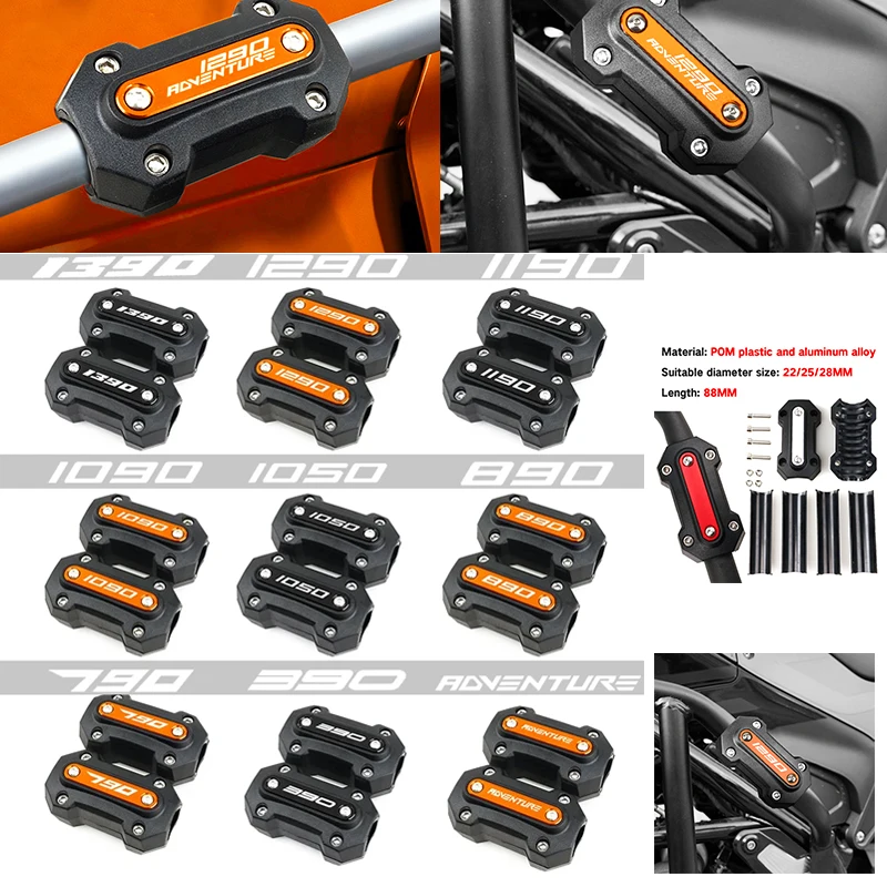 

Motorcycle For KTM Duke 390 690 790 890 1050 1090 1190 1290 1390 RC Adventure Bumper Blocks Engine Guard Crash Bar Protection