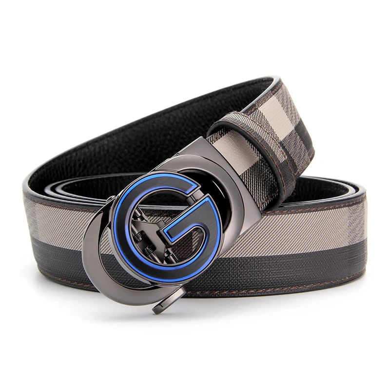 

1PC Men's Genuine Leather Automatic Buckle Adjustable Belt , Ideal choice for Gifts