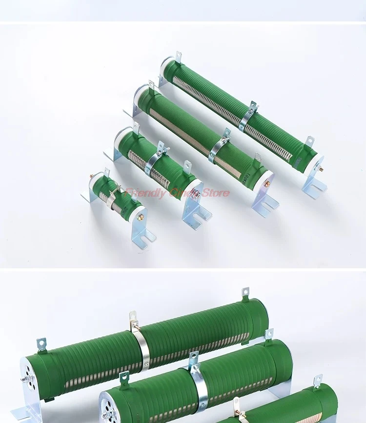 1PC RX20-T High-power Wire-wound Porcelain Tube Load Aging Variable Adjustable Resistance 50W 100W 150W 200W 500W 1000W 5R~500R
