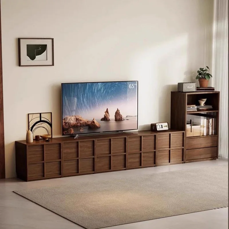 

+--Деревянный креативный стол для телевизора, креативный эстетический современный длинный экономит место, универсальные подставки для телевизора, модные украшения для комнаты Archivadores