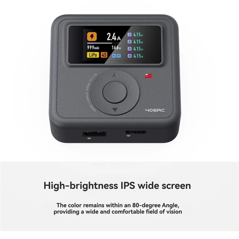 405AC Gan 60W Smart Charger RC Model Battery Fast Charger For 1- 4S Life Lihv Lipo 1- 7S Pb 1- 12S Nimh/Cd Battery EU PLUGABGI