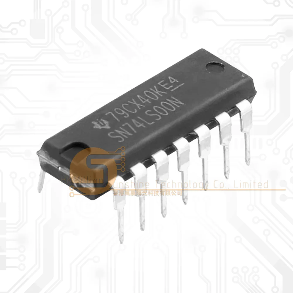 10pcs SN74LS00N PDIP-14  4.75V~5.25V SN74LS00 4 Brand New and Original