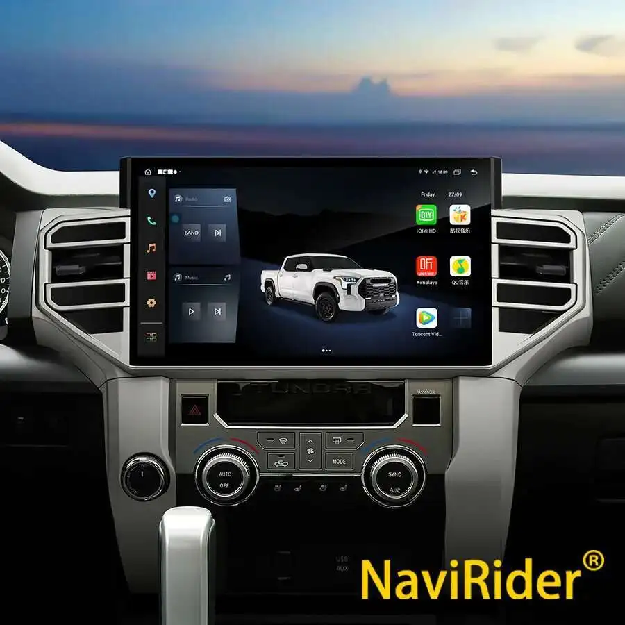 

14.6" QLED Screen Car Radio For Toyota Tundra 2014-2019 Sequoia Android 13 CarPlay Stereo GPS Navigation Multimedia Video Player