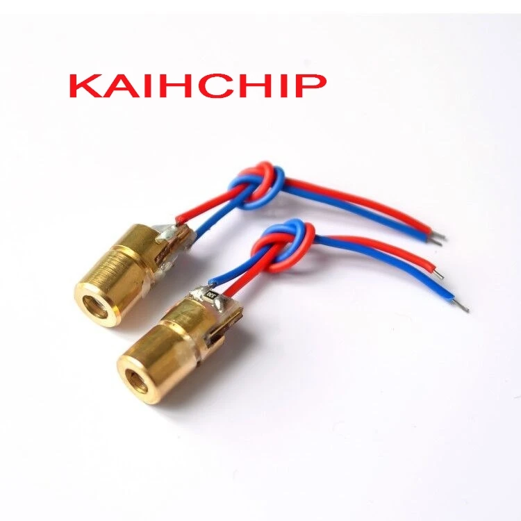 100 قطعة 650nm 6 مللي متر 3 فولت 5 فولت 5 ميجا واط ليزر نقطة ديود وحدة رئيس مع نقطة حمراء #2