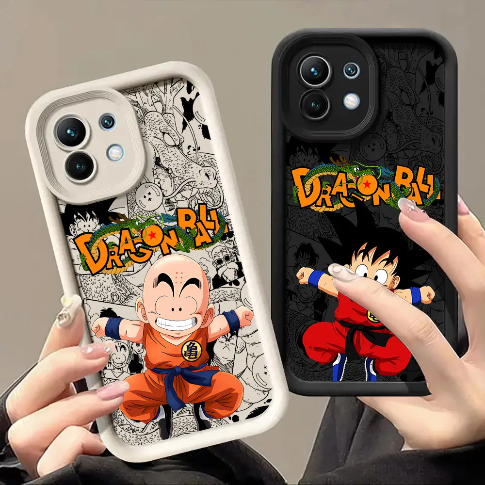 

Dragons B-Ball Krillin Goku Cute Case For Xiaomi 15T 14T 13T Pro 15 Ultra 17Pro Max Poco F7 X7 X6 F5 M6 M7 Pro Soft Phone Cover