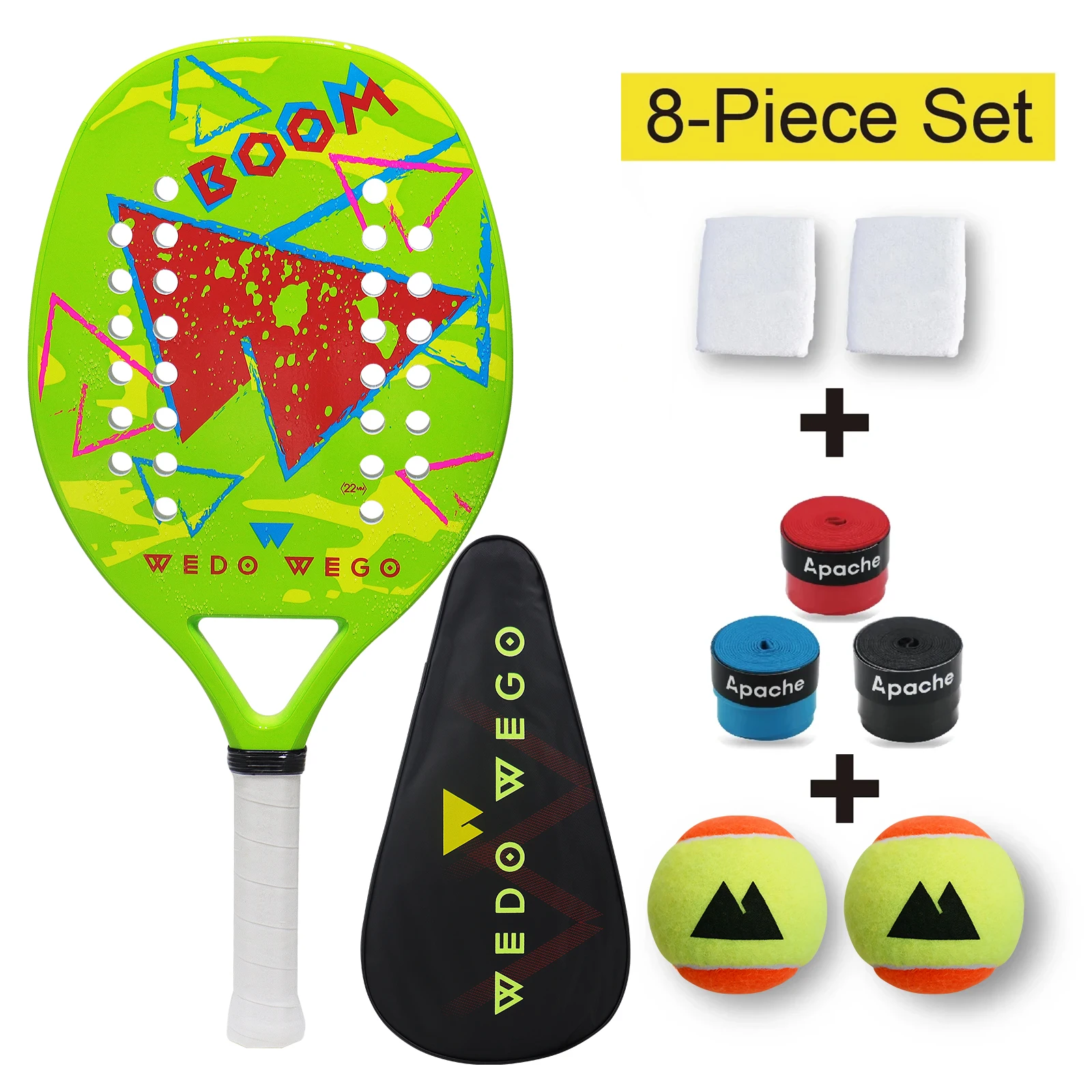 

Beach Tennis Racket Full Carbon Professional Racket EVA Training Use Beach Tennis Racket Increases Spin & Control for Outdoor