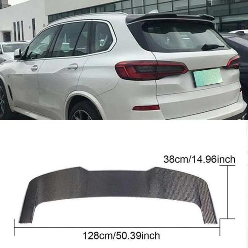 For G05 Real Carbon Fiber Roof MT Accessory Spoiler NEW BMW X5 Car Trunk Rear Lip Wing Tail FIN Refit Body Kit 2019-2022 Year