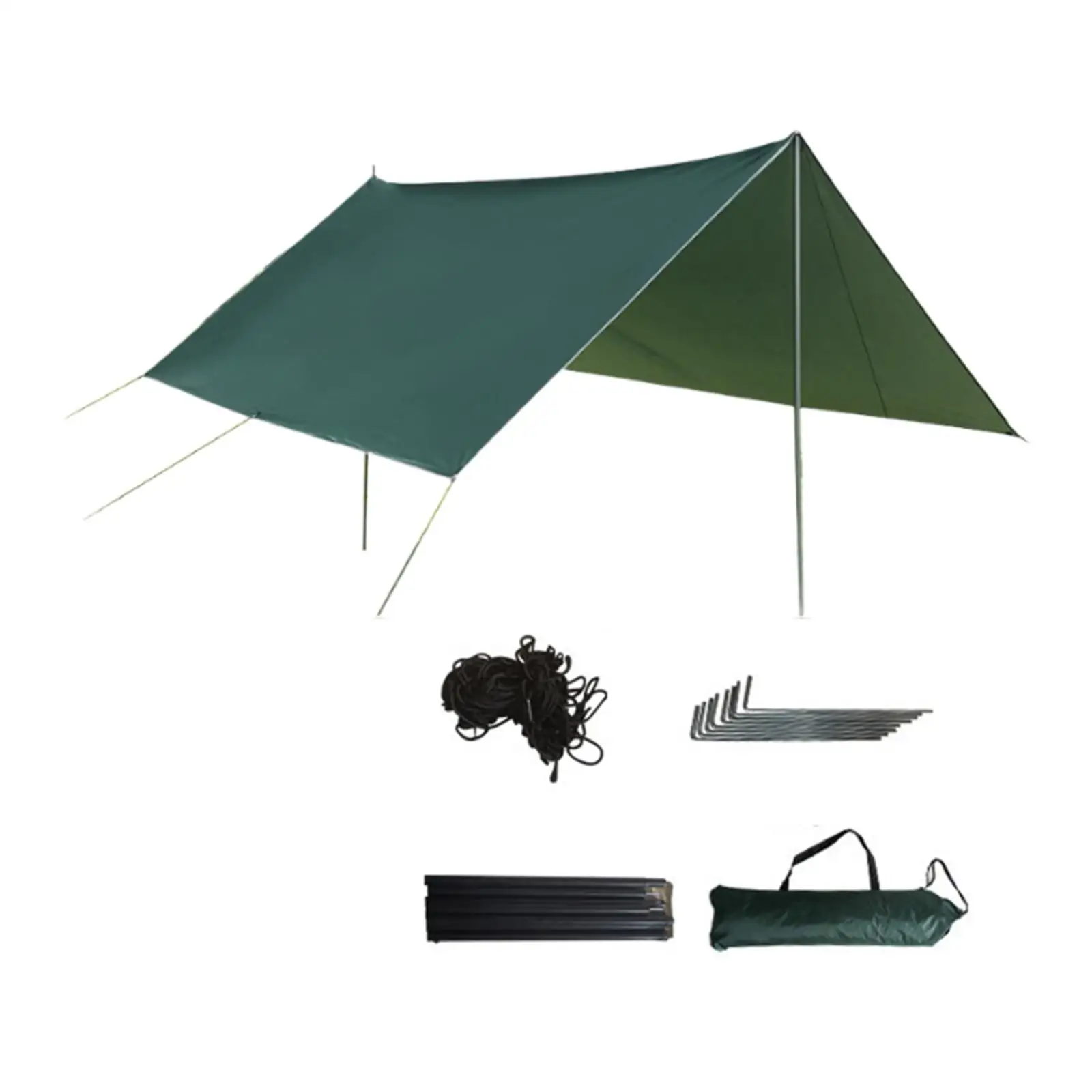 

Camping Hammock for 2-4 People Hammock Rain Fly for Beach Garden Picnic