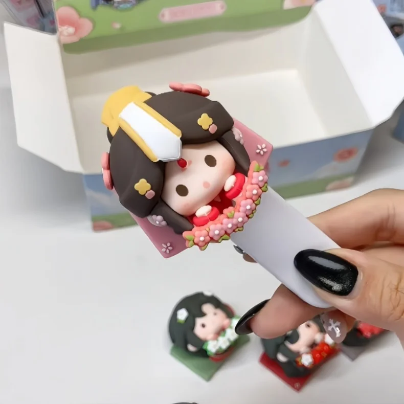 Echte Heaven Official's Blessing TGCF Lucky Fluff Blind Box Kühlschrankmagnet Anime Figur Schreibtischdekoration Sammlerstück Geschenk Spielzeug – Detail 5