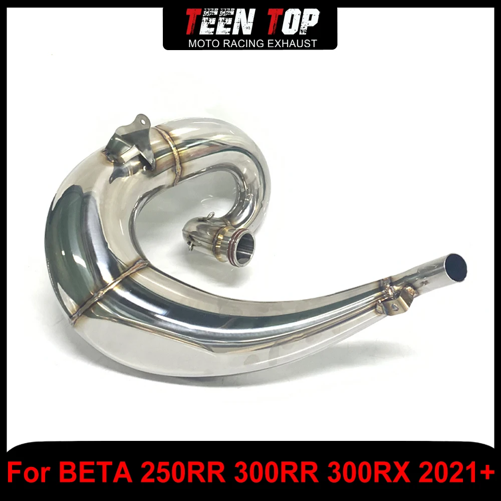 

Motorcycle Exhaust Front Link Pipe For BETA 250RR 300RR Exhaust Header Connection Pipe Stainless Steel 300RX 2021+ Stainless
