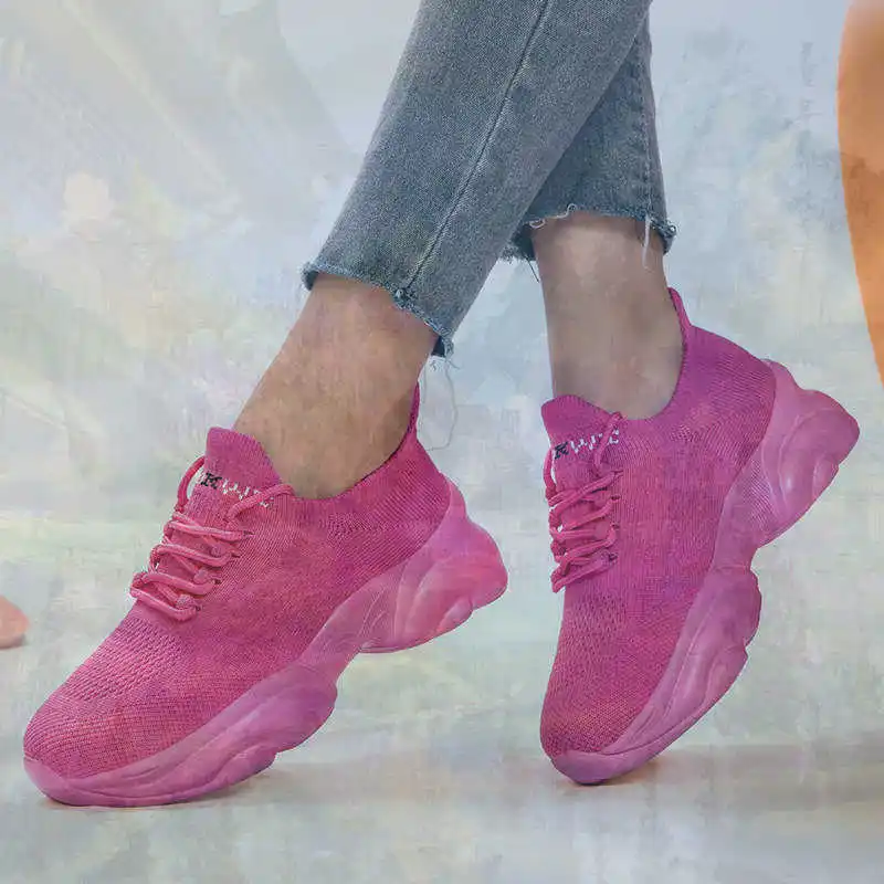 

Минималистичные женские кроссовки, повседневные розовые туфли большого размера, женские спортивные кроссовки в продаже, верхняя часть Trnis Botasky, частичное здоровье