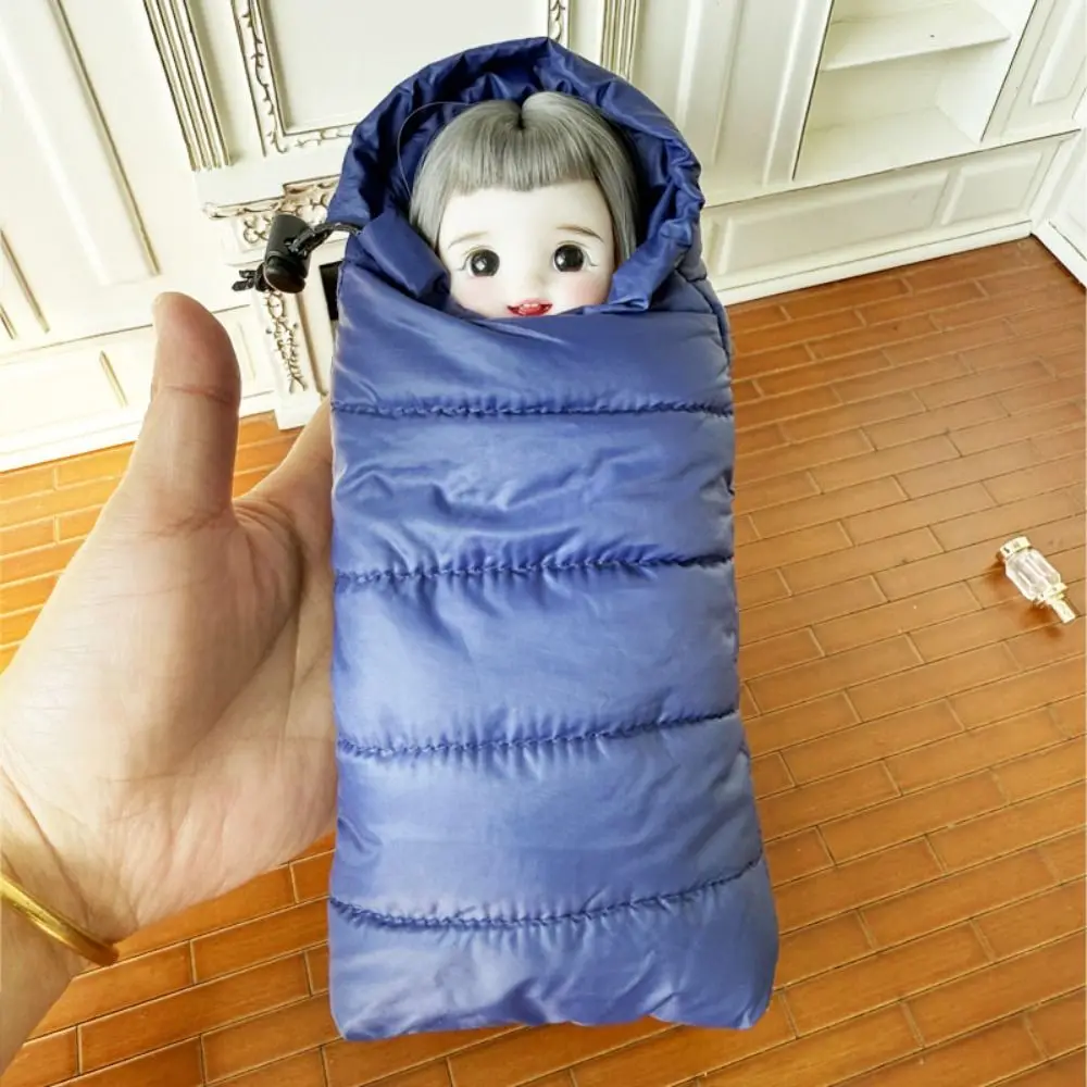 Scene Decoration Doll Sleeping Bag Lifelike Design Bedroom Furniture Sleeping Bag Miniature Simulation Micro Scene