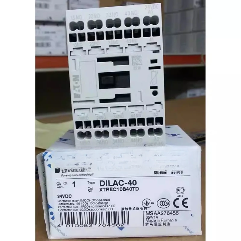 

Parts for EATON/DILAC-40 (24VDC) contactor type intermediate relay 4NO original genuine