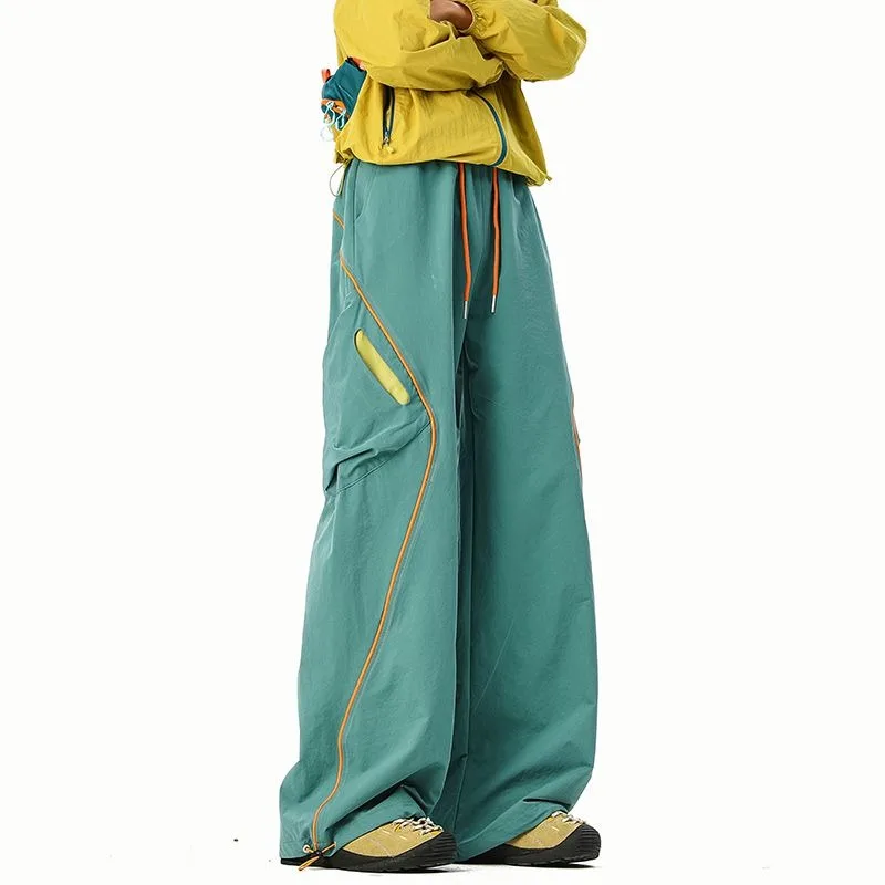 Picture 4: Outdoor Color-blocking Functional Style Men's Autumn Trend Loose Sportswear Casual Pants Hiking Mountaineering Workwear Pants