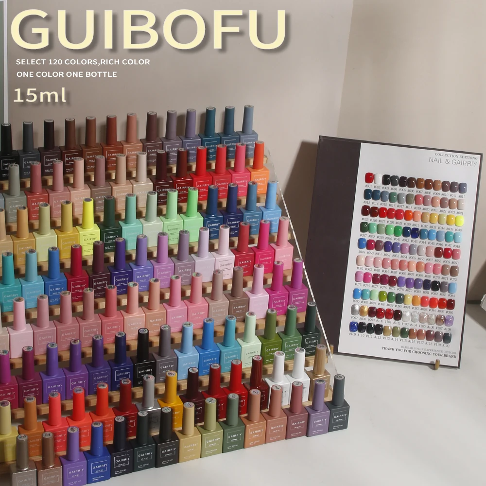 1 stücke 15 ml Farbe Gel Nagellack Soak Off Gel Polnisch Für Alle Jahreszeiten-Home Salon Nail art DIY Eine Farbe Eine Flasche Dropshipping