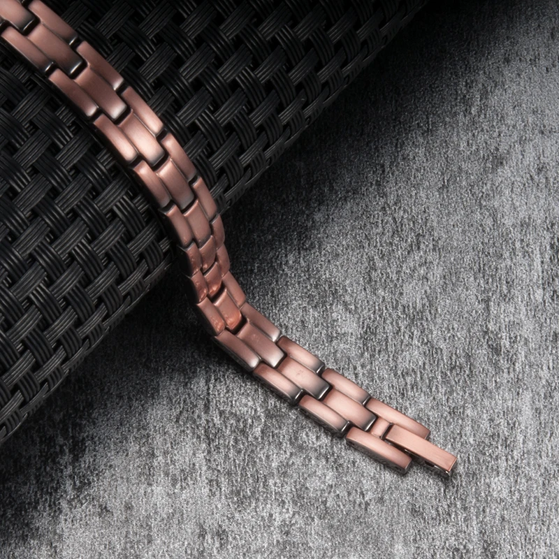 Copper Magnetic Bracelets for Women Men Vintage Pure Copper Magnet Health Bracelets Women Chain Brand Bracelets Femme