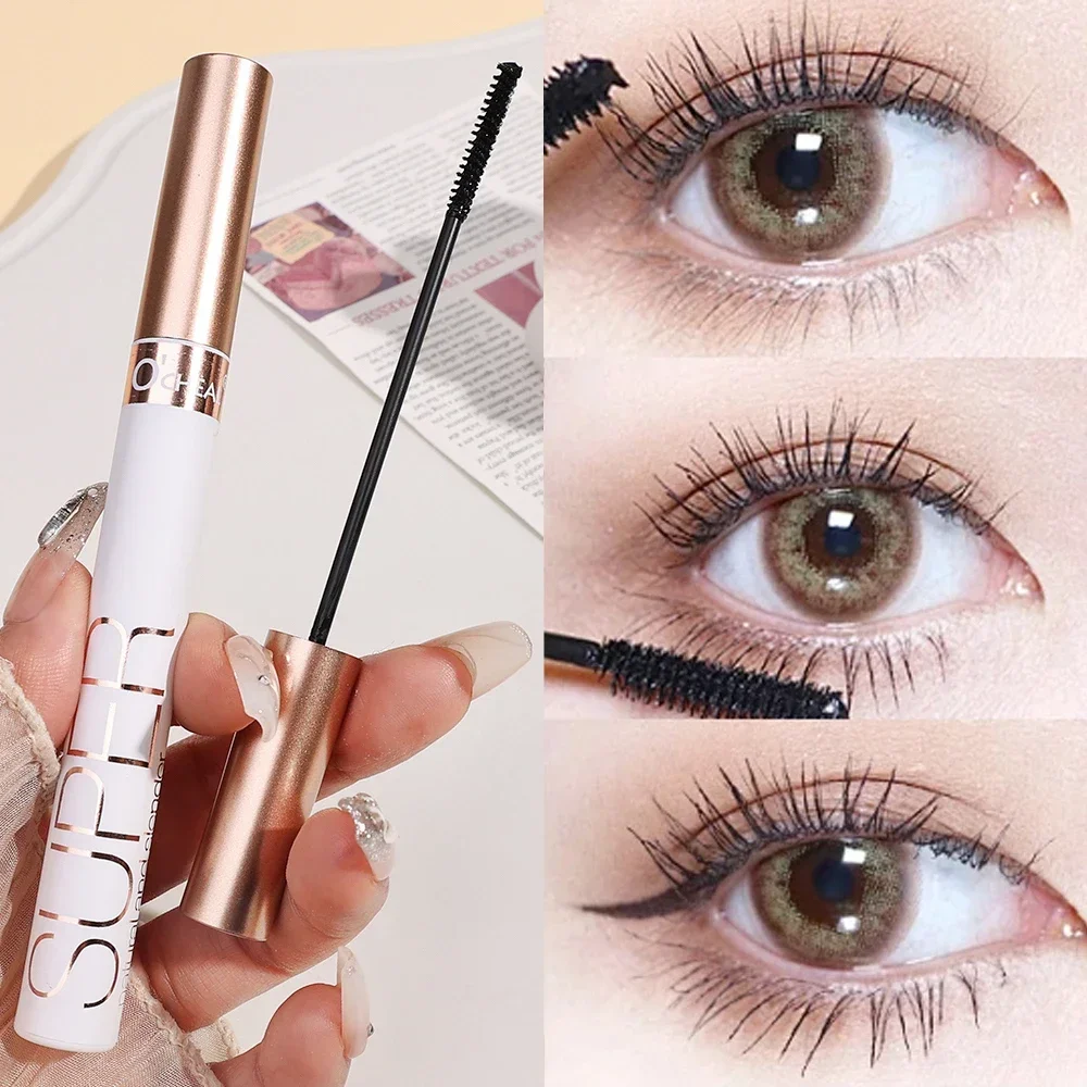 Ultra-fine Small Brush Head Mascara Lengthening Black 3D Lash Eyelash Extension Eye Lashes Long-wearing Black Mascara Cosmetic