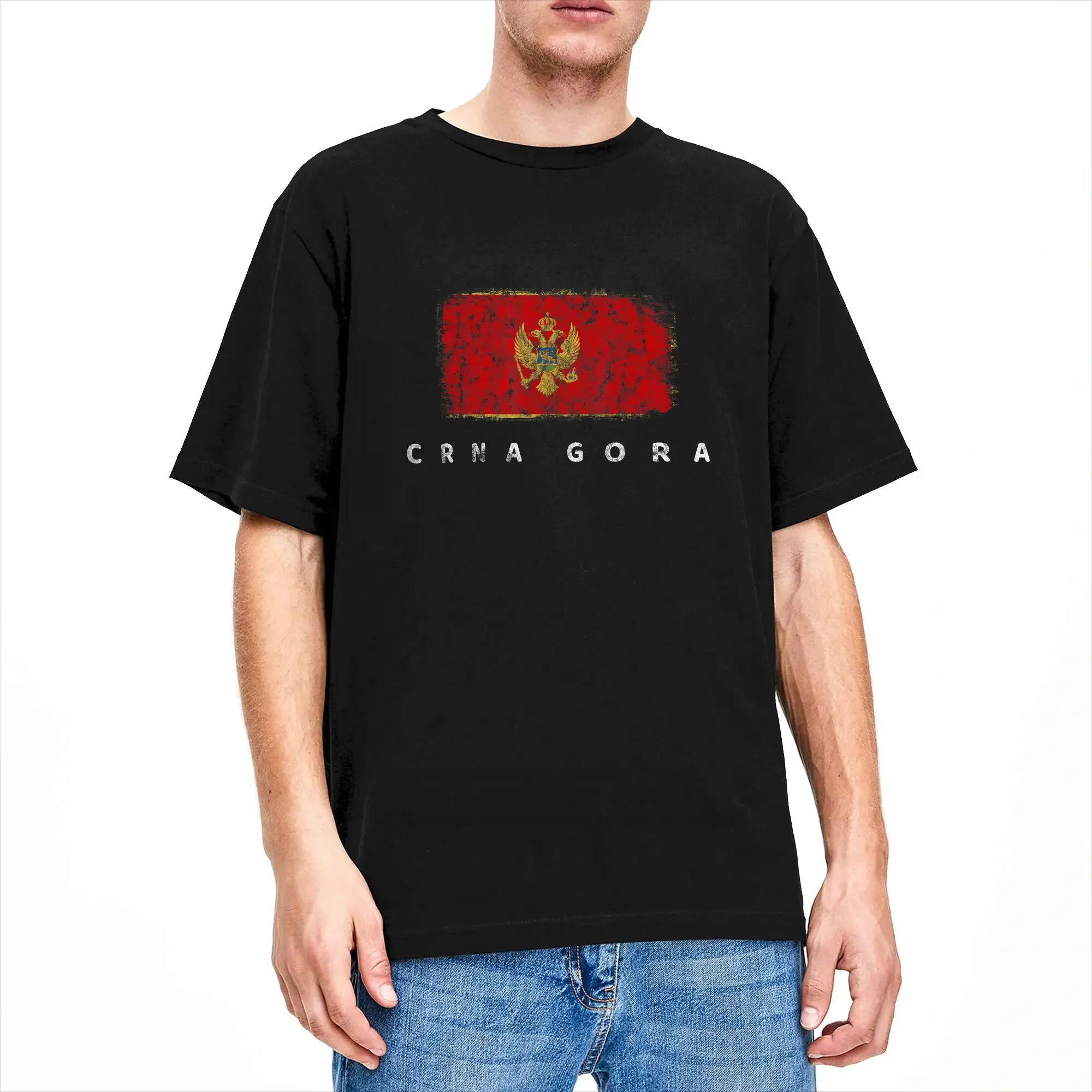 Men Women's T-Shirt Montenegro Flag T Shirts Harajuku  Summer Tees Y2K Fun Cotton Tops Birthday Gift