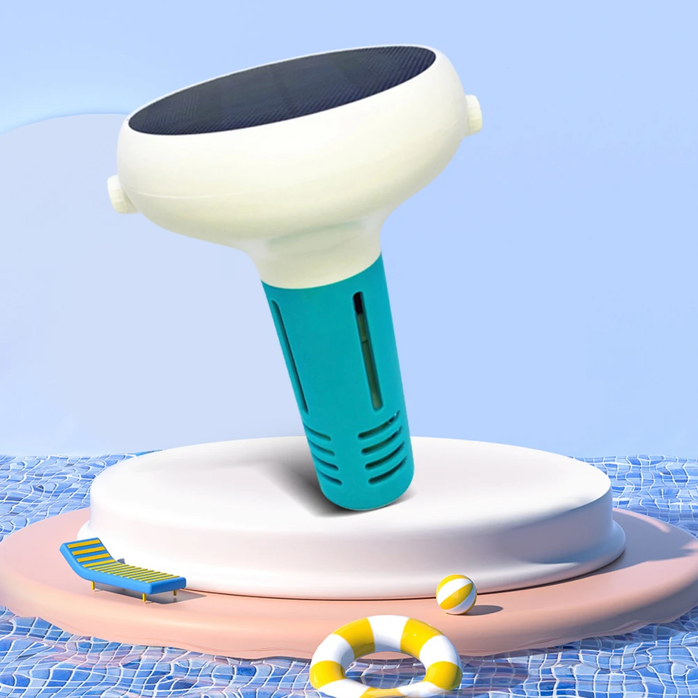 جهاز اختبار جودة مياه حمام السباحة العائم بالطاقة الشمسية 7 في 1 PH/ORP/EC/TDS/الملح/درجة الحرارة/CL مقياس الكلور الذكي لحمام السباحة #3