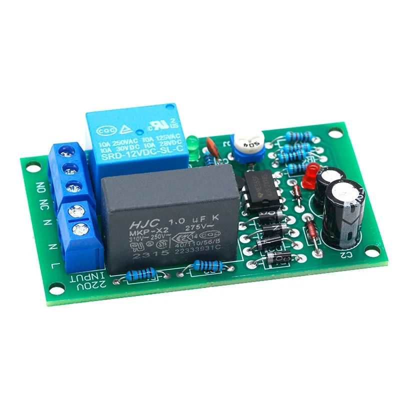 220V relay board, power on, time delay, circuit module, corridor switch, stair light, D1B5