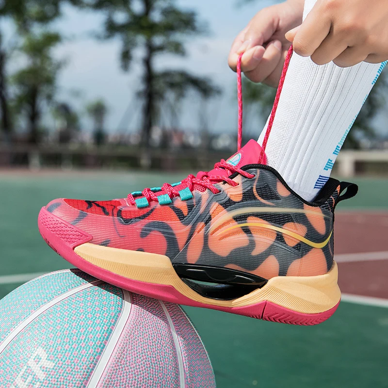 

Men's/Women's Anti-slip,Wear-resistant and Shock-absorbing Basketball Shoes,Lightweight Rubber Sole and Night Light Sports Shoes