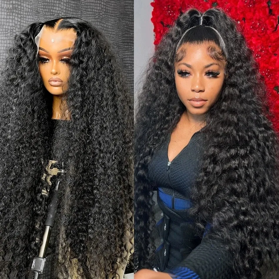 250% HD 13x4 Lace Frontal Wig Curly Human Hair Wigs Water Wave 13x6 HD Lace Front Wigs Wet And Wavy Human Hair Lace Frontal Wigs