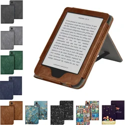 Protective Shell For KOBO Clara Colour/BW/2E Color 6'' EReader 2024 N367 Smart Cover HandStrap Stand Funda Auto Sleep/Wake Case