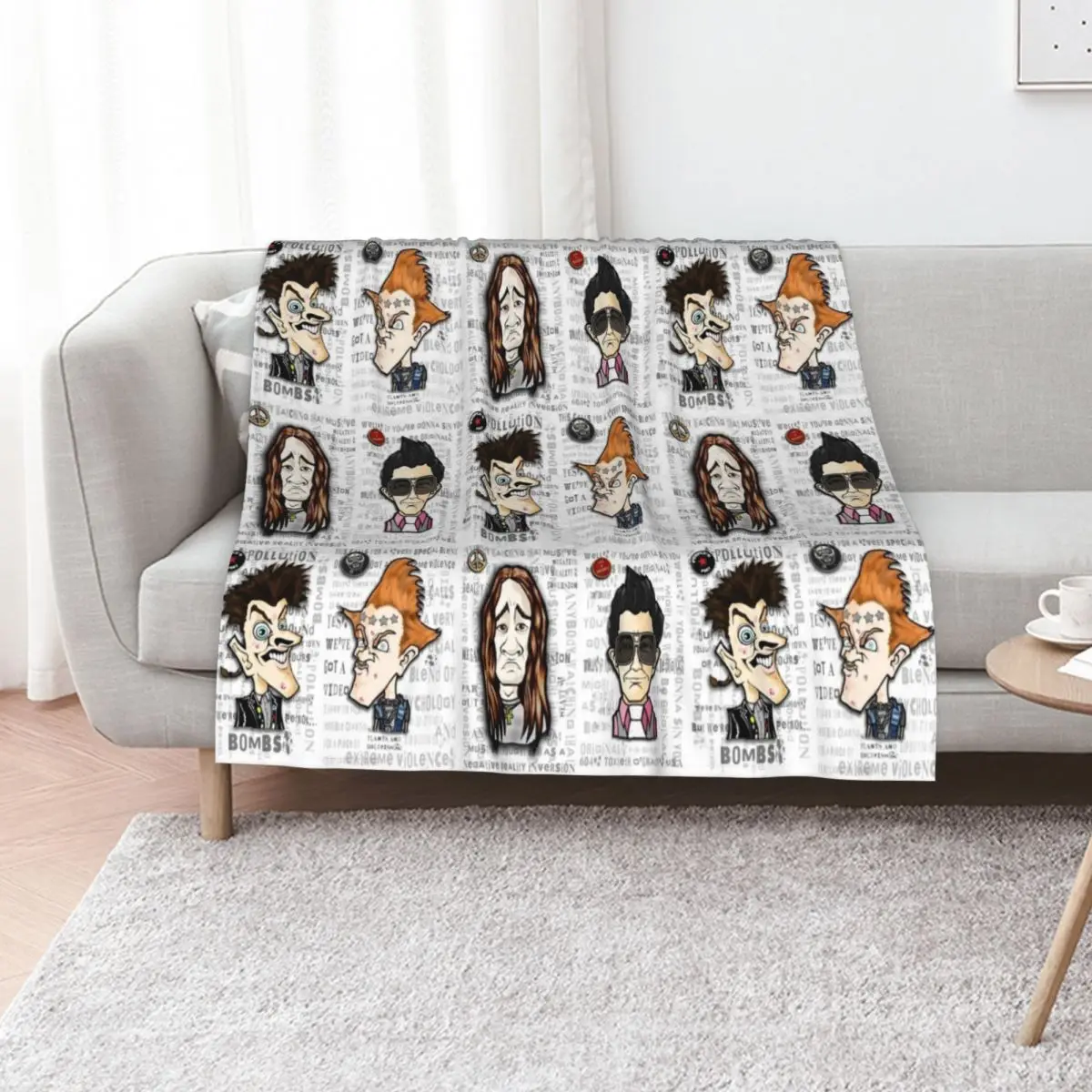 The Young Ones Quotes Throw Blanket Shaggy Picnic Hair for sofa Plush wednesday Blankets