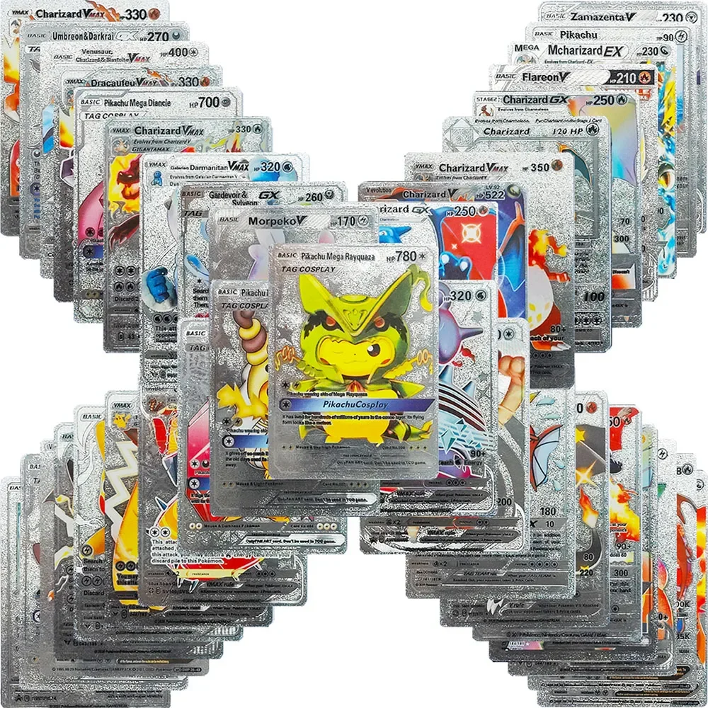 Pokemon Cards Pokemon Gold Cards Gold Foil Cards VMAX Super Evolution Mewtwo Pokemon Pocket Foils