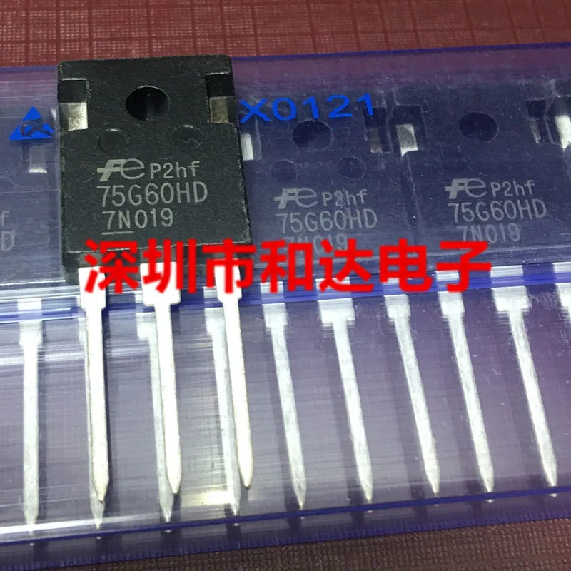 10PCS/Lot FGW75N60HD 75G60HD  TO-247 Really Stock Original Best Quality Guarantee Fast Shipping