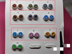 Mini doll eyes 3mm eyeballs 3.5cm 4cm Mini doll eyes