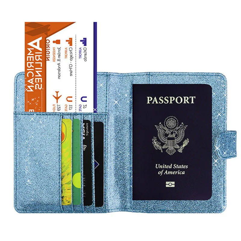 

Personalised Buckle Passport Cover Men Women Cards Credit Case High Quality Travel Document Organizer PU Leather Passport Bag